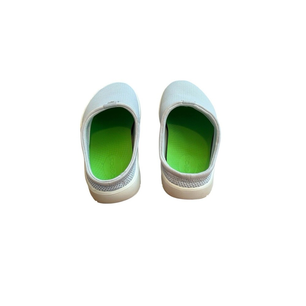 OOFOS OOcoozie Women's Sz 6.5 Sport Mule Lite White/purple Jade Lightweight - Picture 7 of 9